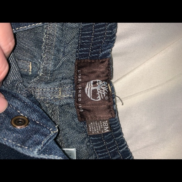 Timberland Brand Boys Jeans Denim Medium Wash Adjustable Waist 100% Cotton 18M - Picture 2 of 4